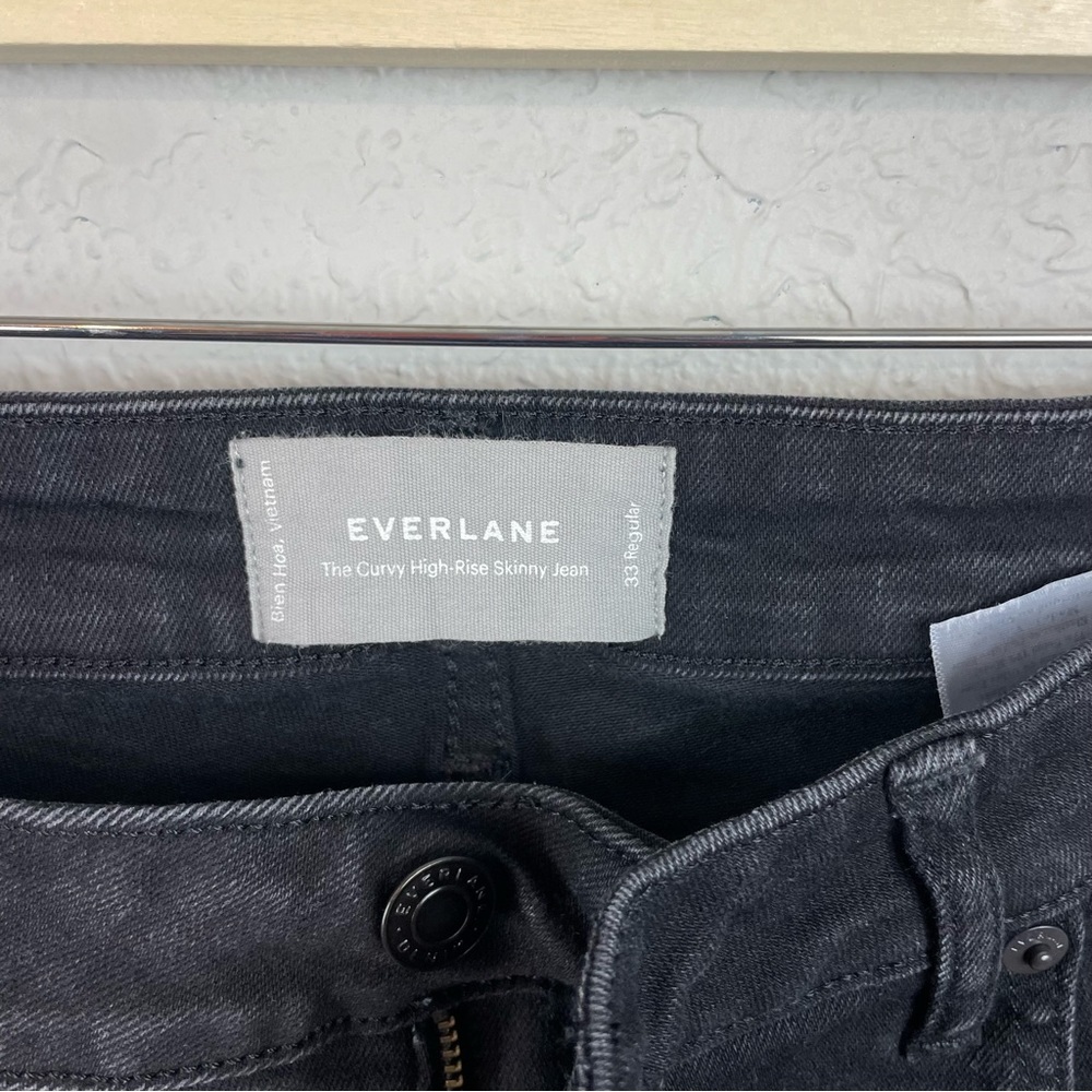 Everlane The Curvy High-Rise Skinny Jean Crop Size 33 - Picture 4 of 10